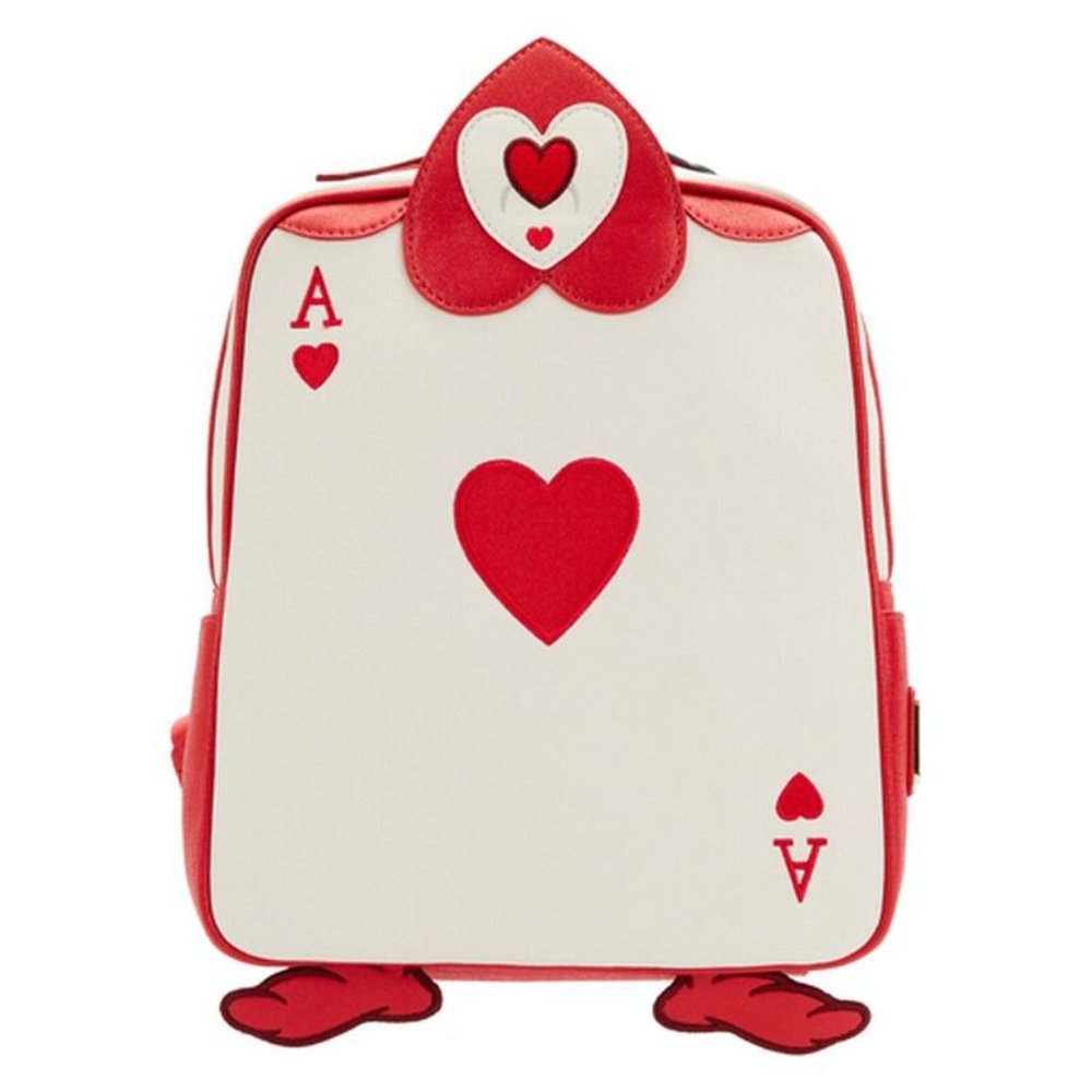 Loungefly Disney Alice in Wonderland Ace of Hearts Cosplay Mini Backpack New